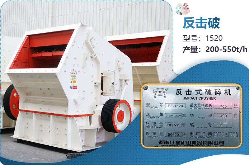 1520反擊破碎機(jī)參數(shù)