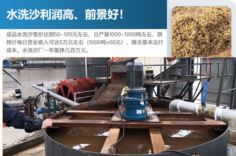 水洗砂的原料是什么？水洗沙一年能掙多少錢？