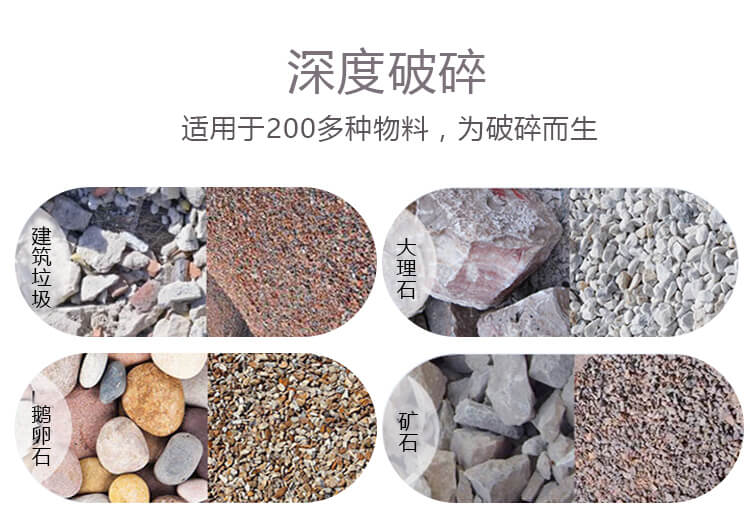 移動(dòng)制砂打砂機(jī)可適用物料