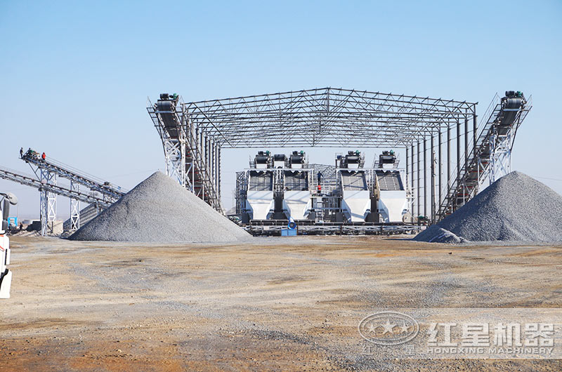 河北大型石頭破碎設備生產現場